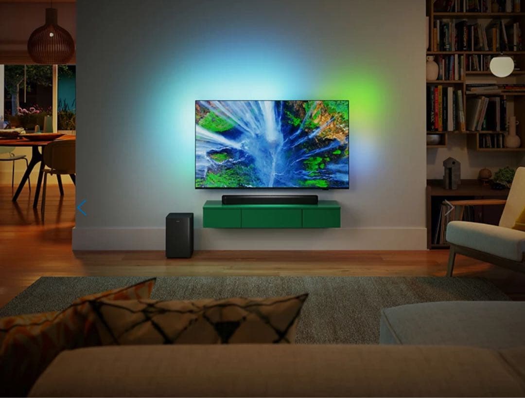 ワイヤレスサブウーファーを備えたサウンドバー 2.1 TAB5309/11