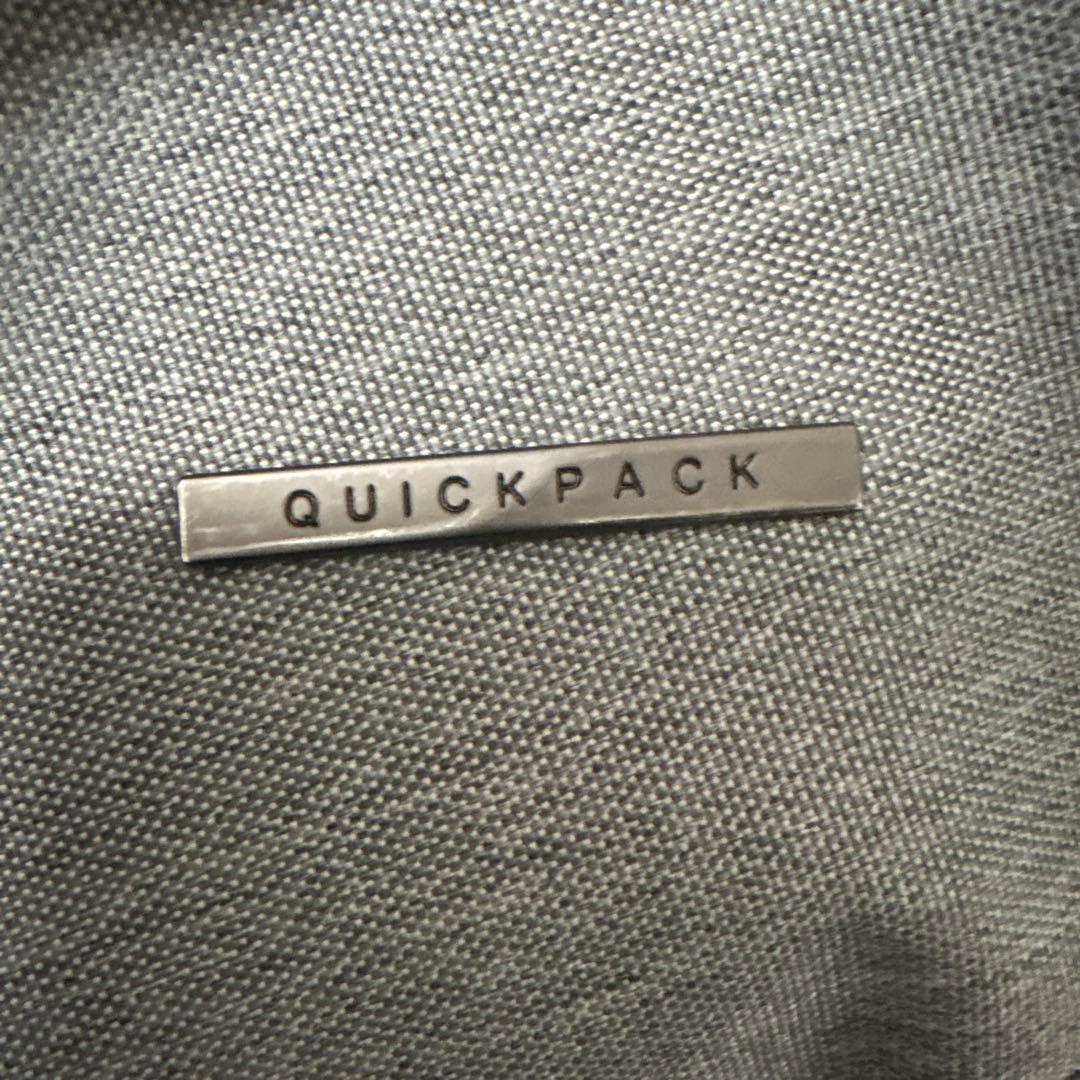 QUICKPACK グレー メッセンジャーバッグ