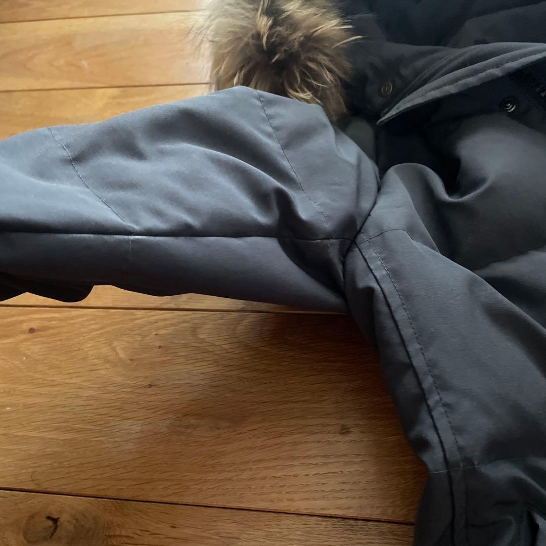 【美品】DANTON ダウンコート　34 グレー　ファー着脱可