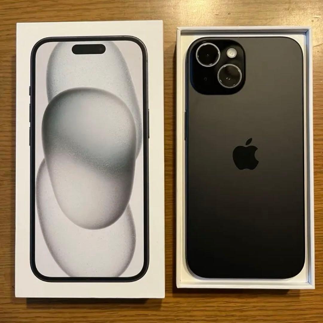 【新品未使用】 iPhone15 128GB 充放電回数0 黒 SIMフリー