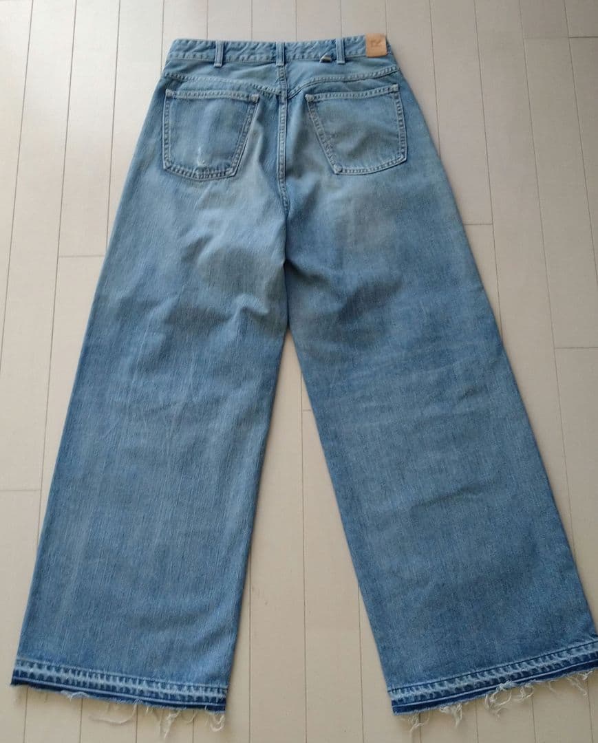 ★45R★ライ麦デニムのバチ比女　遖あっぱれ加工（フルール・清）29インチ