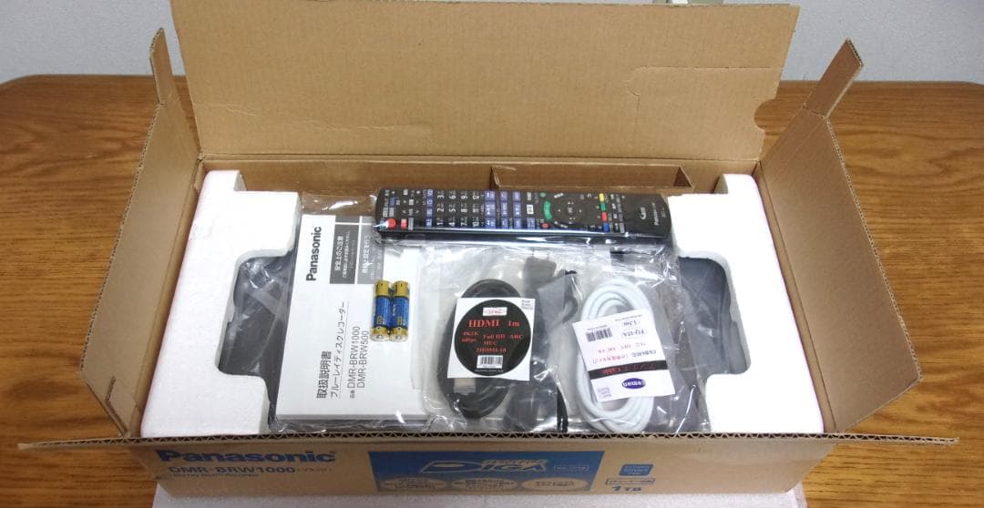 4K/パナソニック ブルーレイレコーダー/DMR-BRW1020（２チューナ）