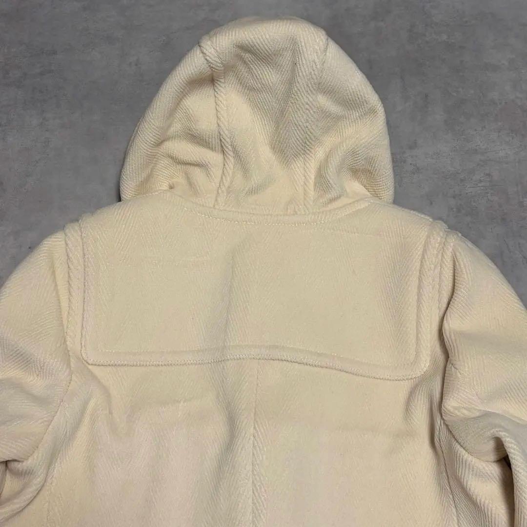 美品 23区 ヘリンボーン ダッフルコート 46 オフホワイト 定価6.6万円