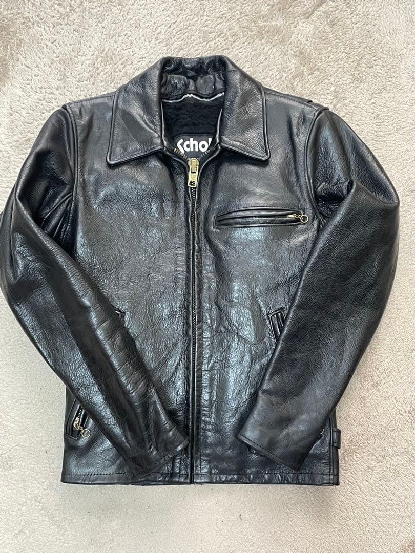 【週末セール】美品 Schott .N.Y.C ショット シングル ライダース