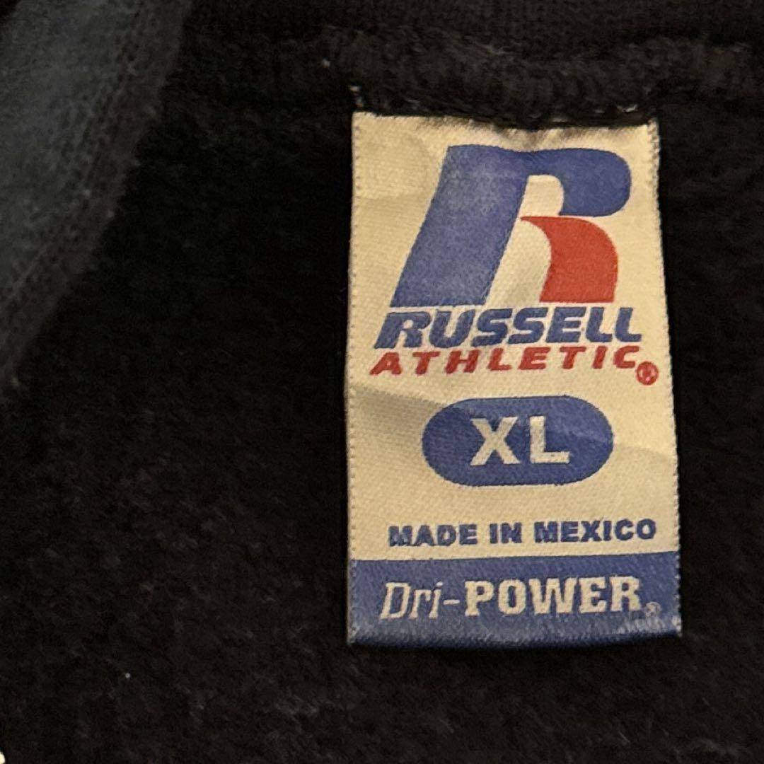 つ*う様 ラッセルアスレティック ジップパーカー ブラック XL メキシコ製 無
