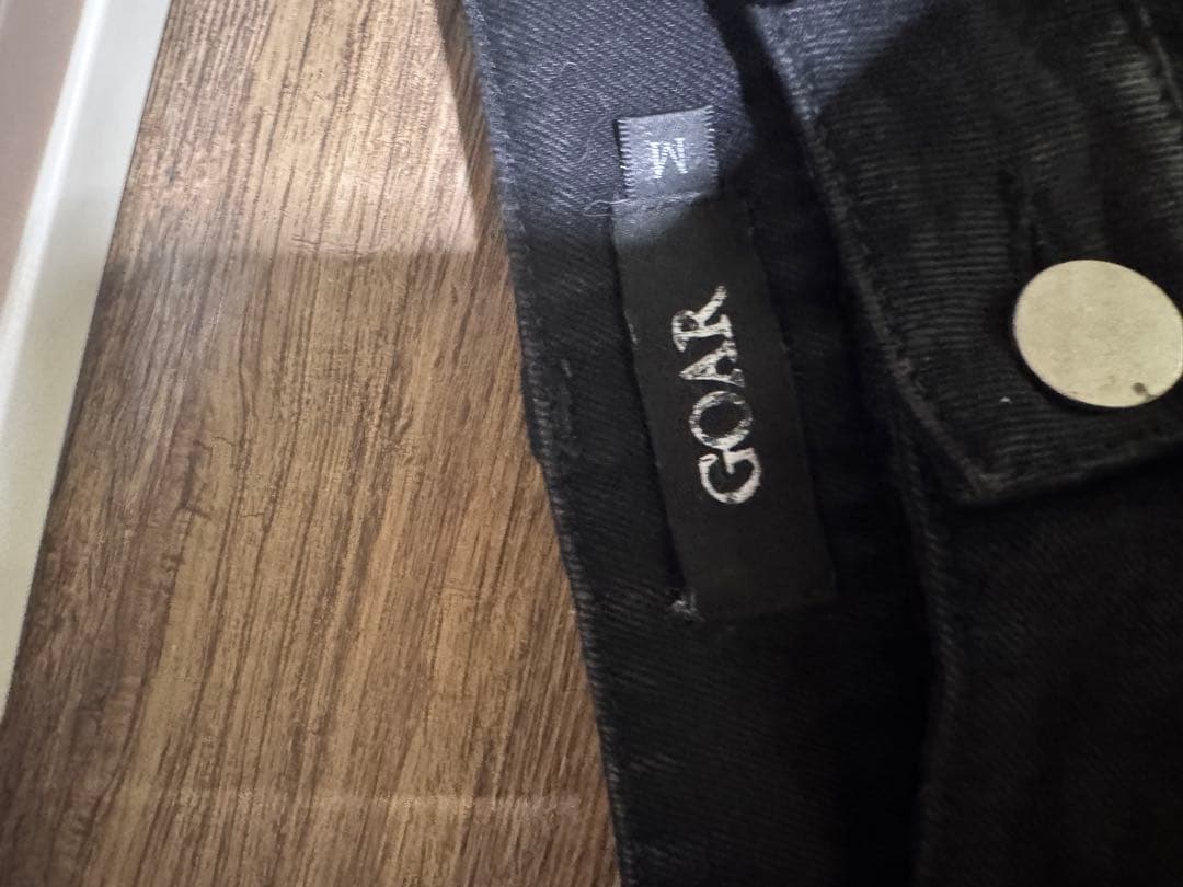 パンツ strapped flare oil pants M