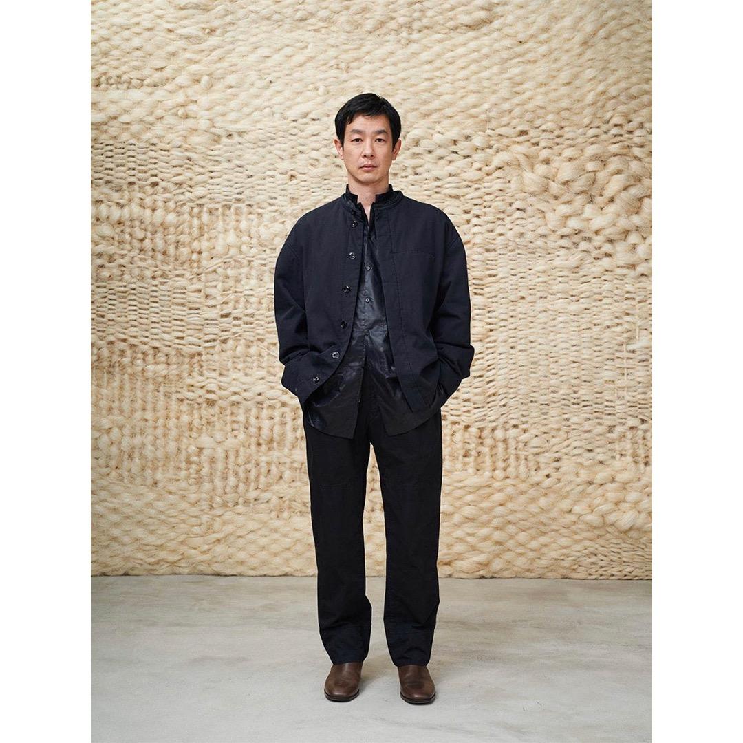 トップス LEMAIRE Cotton Chintz Stand Collar Shirt