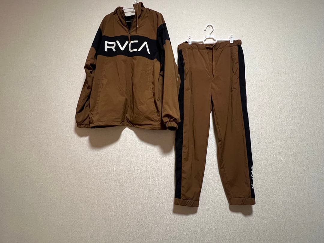 RVCA ナイロンジャケット・パンツセット ブラウン 美品