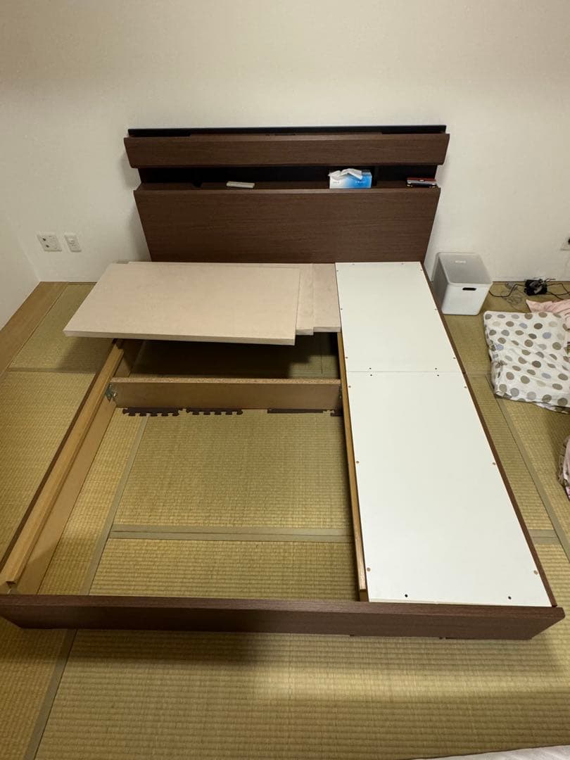 toko　N-sleep ハードマットレス付きベッド クイーンサイズ