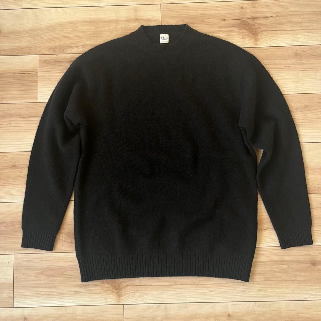 【美品】 Ron Herman ヤク ニット S ブラック ヤク93% 高級素材