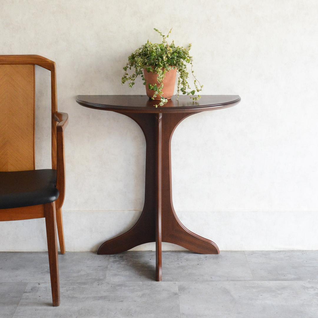 イギリス ヴィンテージ ハーフムーン コンソールテーブル サイドテーブル