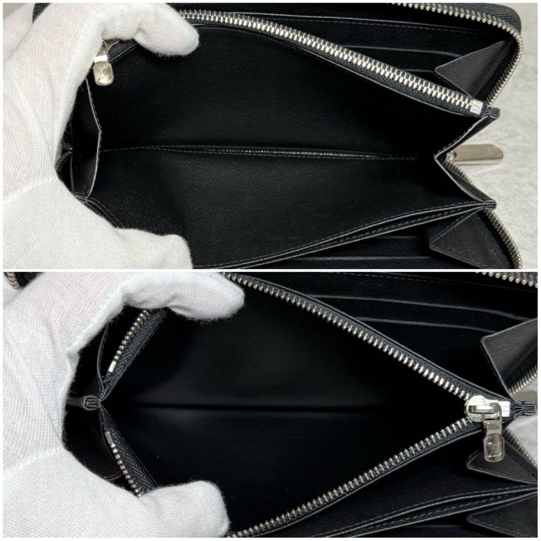 超美品 定価13万 ルイヴィトン エピ ノワール ジッピーウォレット 長財布