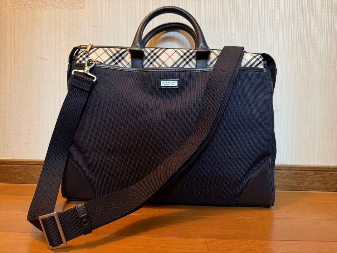 BURBRRY バーバリー ビジネスバッグ ブラックレーベル 良品-
