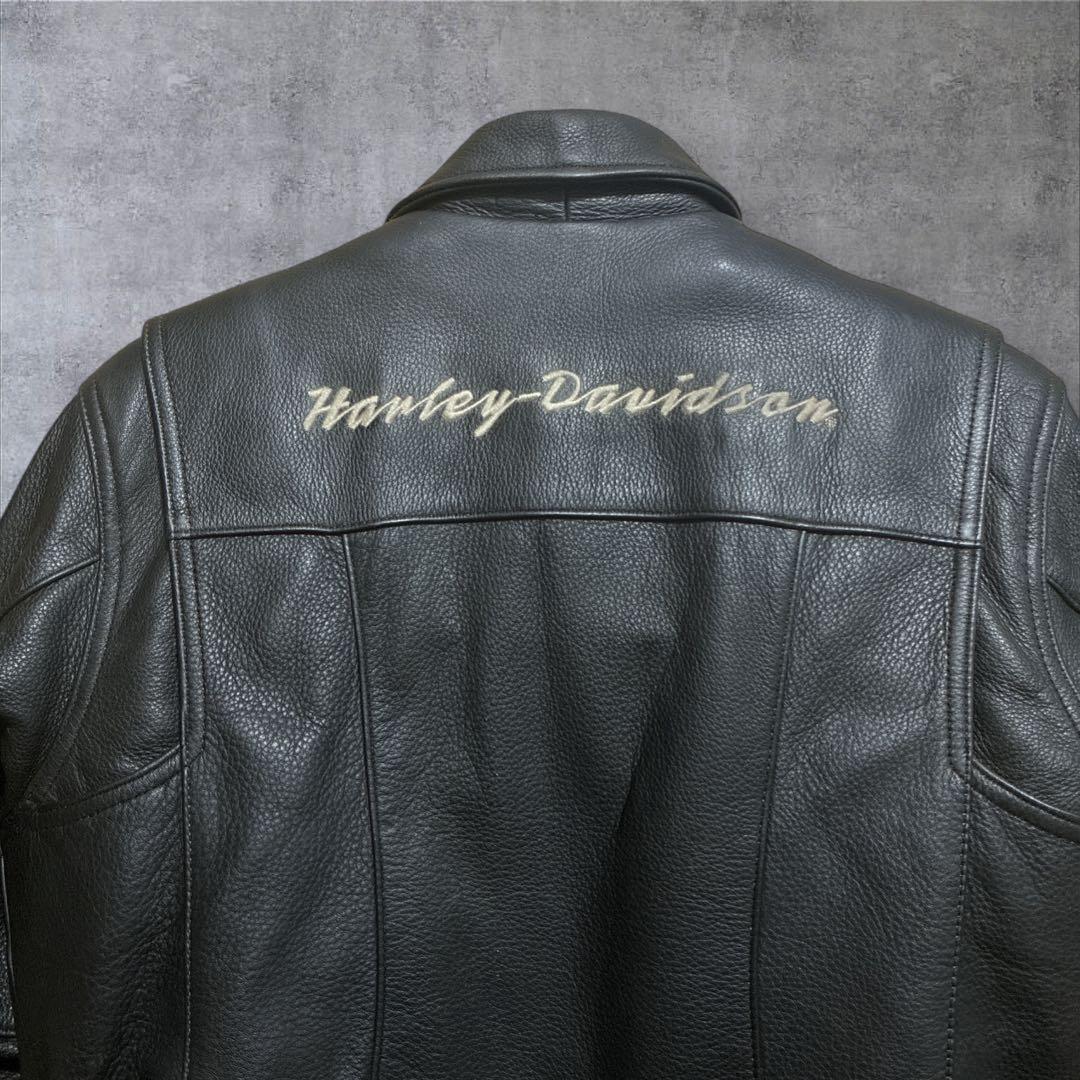 【純正】ハーレーダビッドソン 本革 ライダース キルティング MW シボ