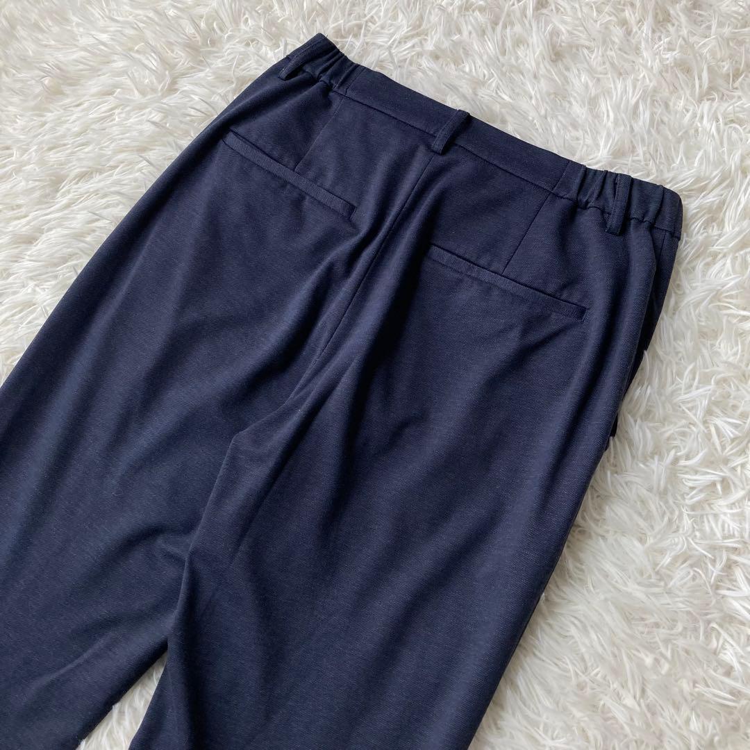 【美品】 UNITED ARROWS ノーカラー セットアップ　ネイビー　38