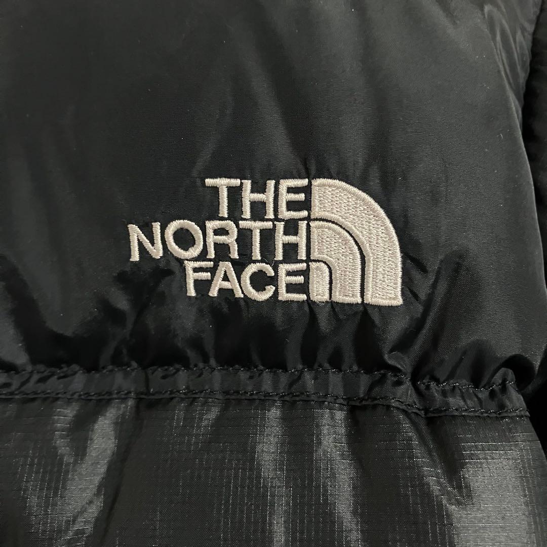 《希少》ザノースフェイス　ヌプシ　ダウンジャケット 刺繍ロゴ　ブラック　Ｓ