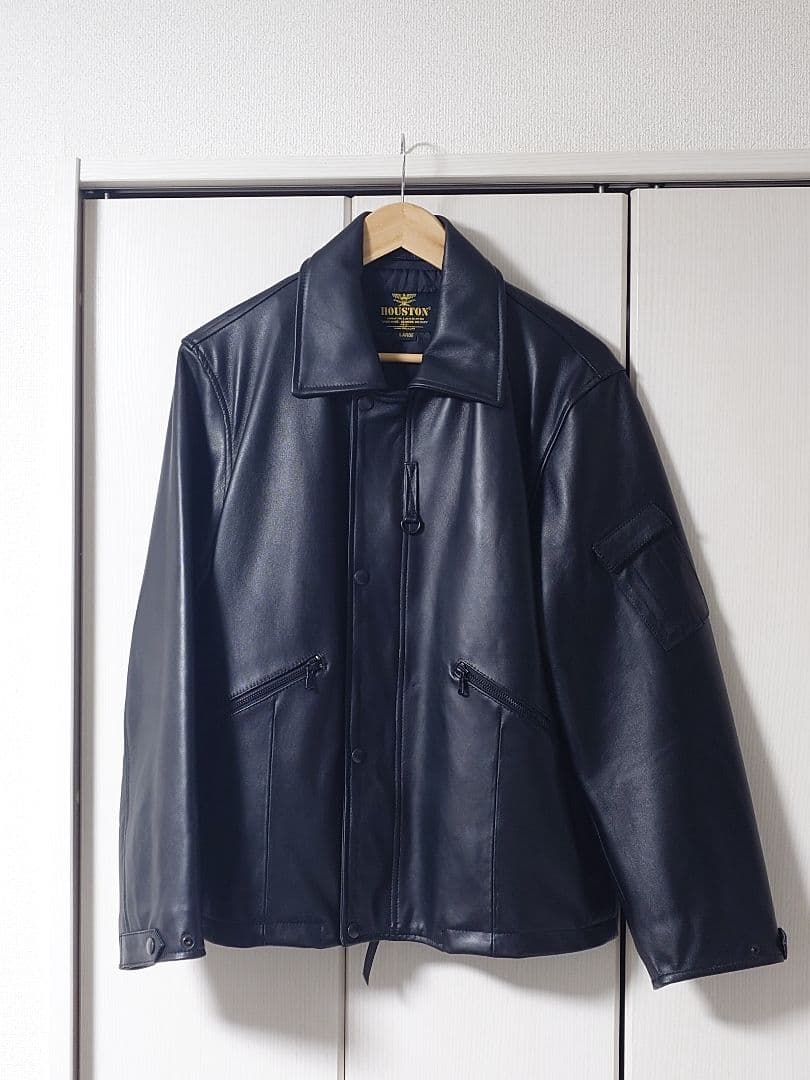 HOUSTON MK3 ブラック レザージャケット L