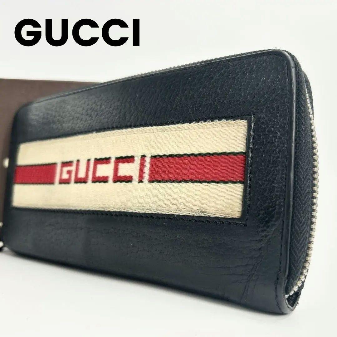 GUCCI グッチ ラウンドファスナー長財布 オーガナイザー ニューウェブ