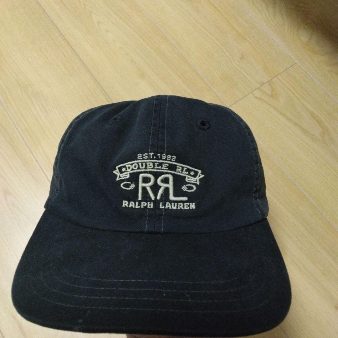 RRL 黒 ベースボールキャップ 調整可能