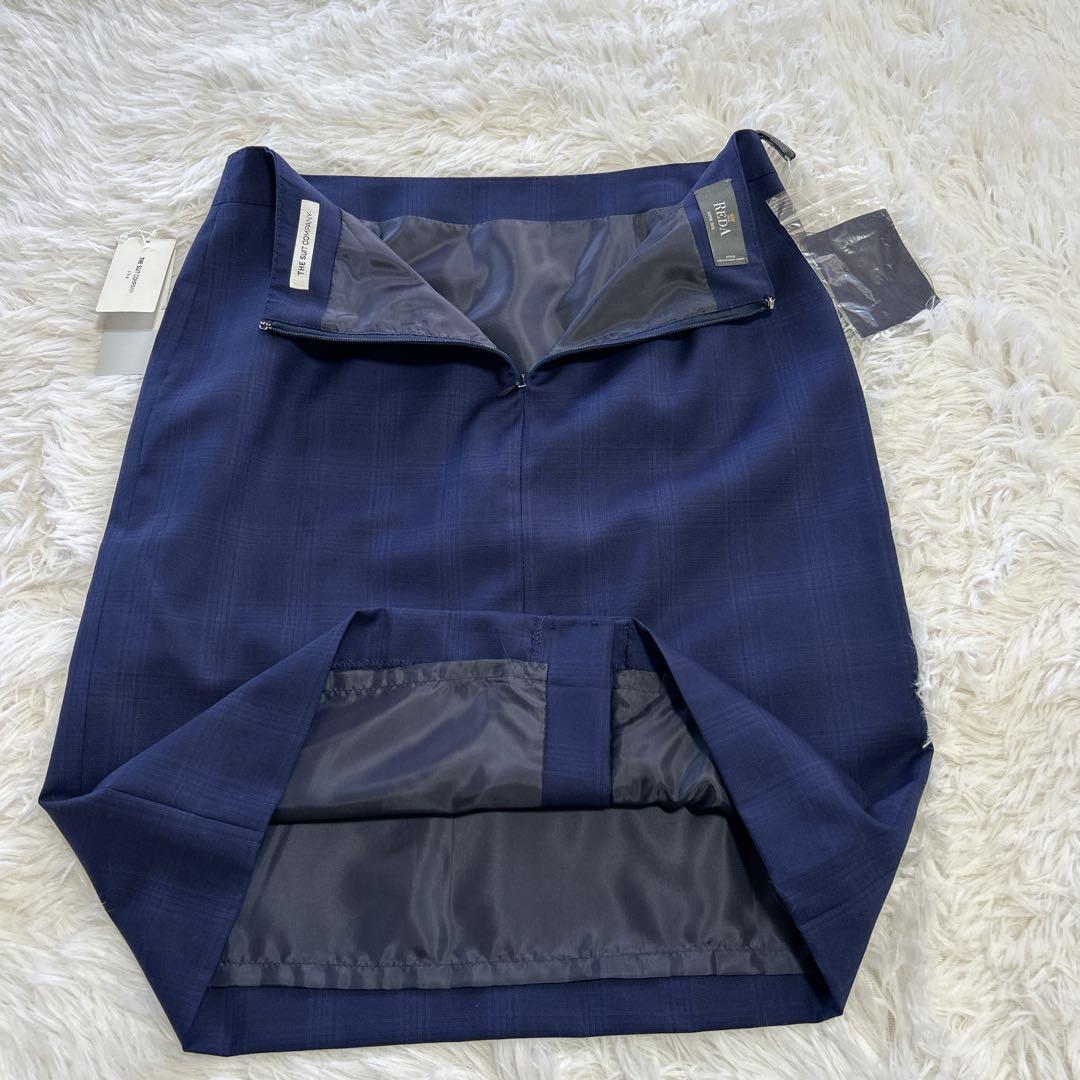 美品 スーツカンパニー REDA グレンチェック 高級スーツ3点セット 42