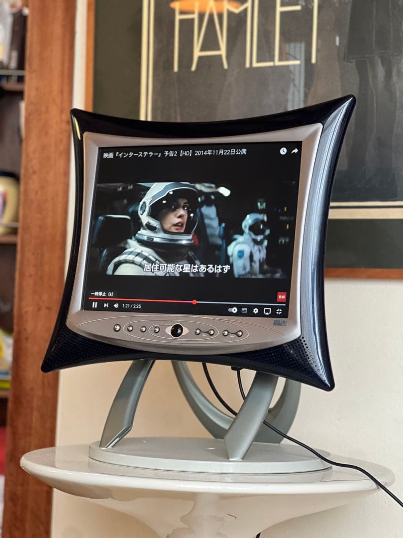 hannspree テレビモニター　ミッドセンチュリー　スペースエイジ　モニター