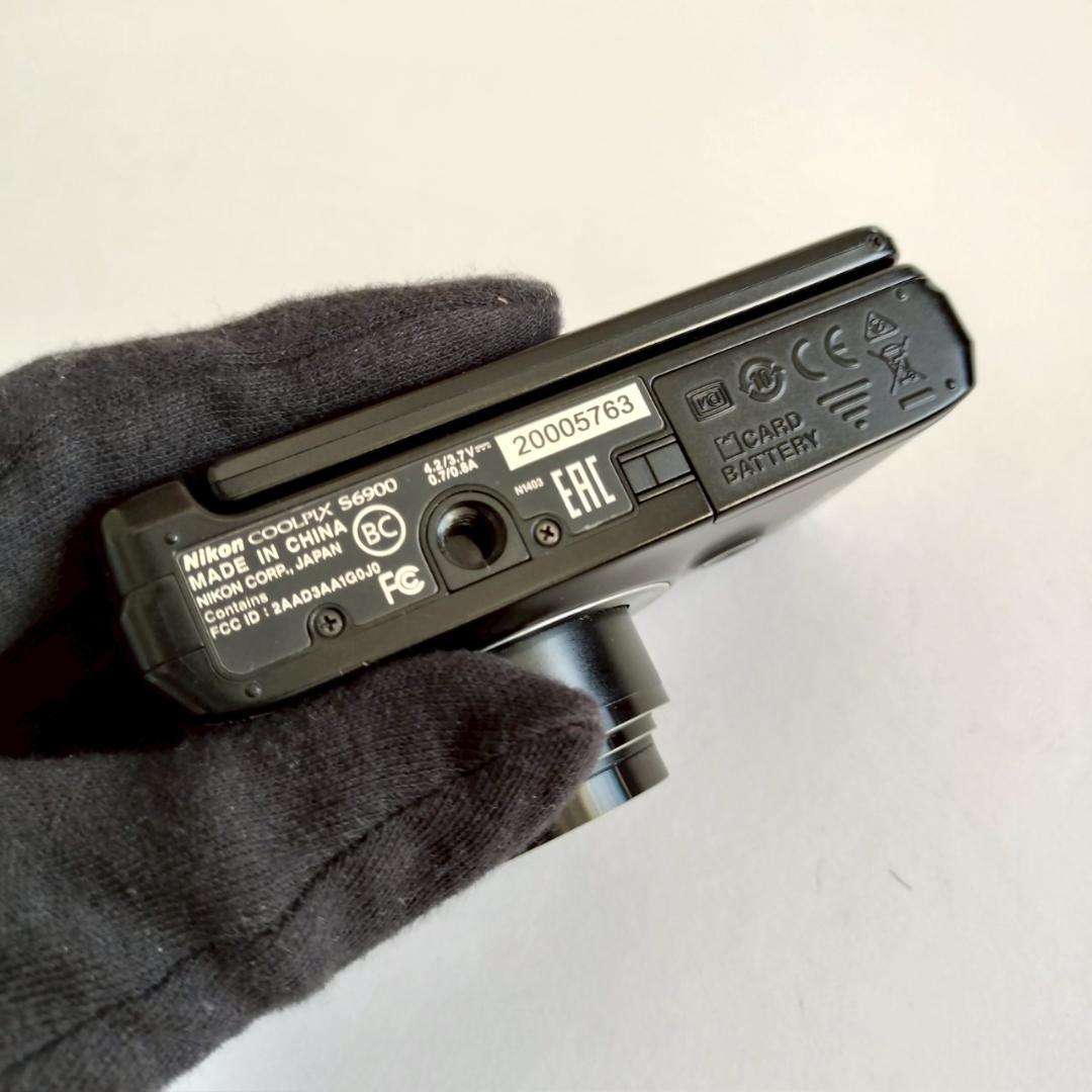 Nikon COOLPIX S6900 ブラック 互換バッテリ＆SDカードセット