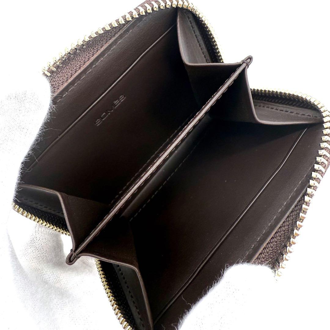 ★未使用品★SOMES SADDLE コードバン ラウンドジップ ケース