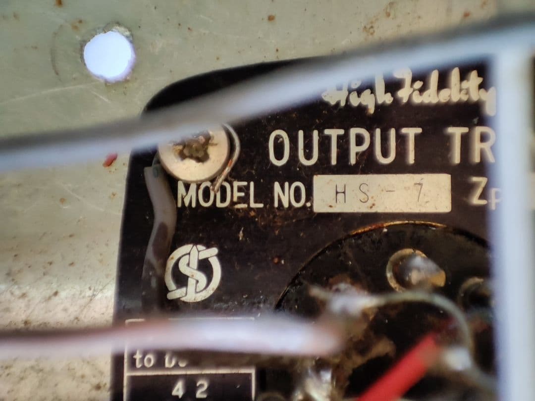 6GW8 シングルステレオ　自作　真空管アンプ　電源入らず　部品取り用