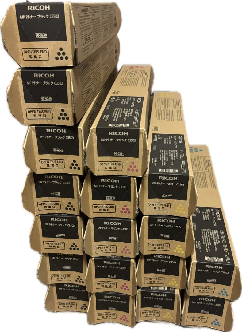 リコー　トナー　C3503 ブラック　マゼンタ　シアン　18本セット
