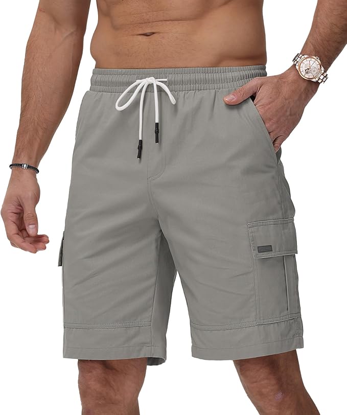Short Cargo Homme Été Coton Stretch 6 Poches - JACKETOWN – Image 4