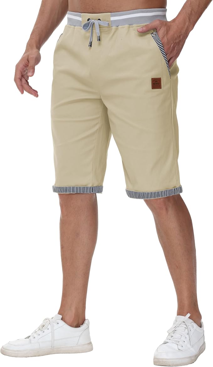Short Cargo Homme Coton Été avec Poches - Djtnzdm – Image 2