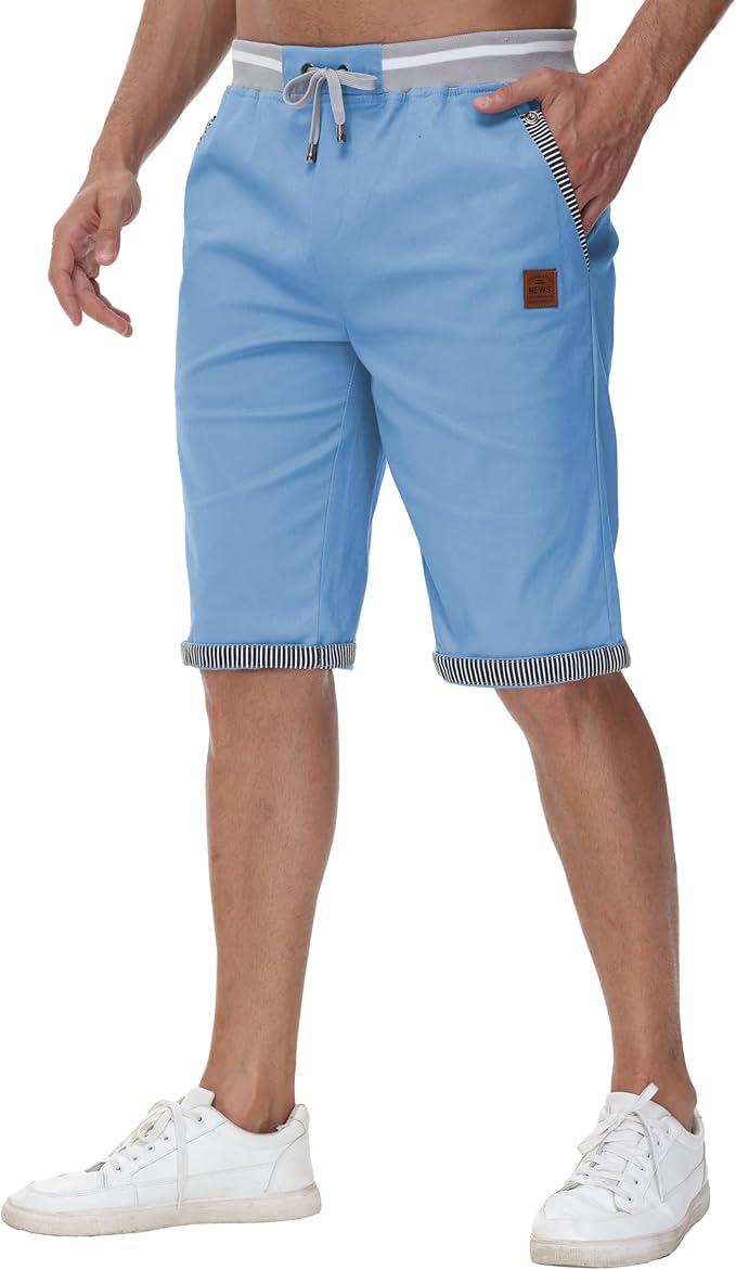Short Cargo Homme Coton Été avec Poches - Djtnzdm – Image 5