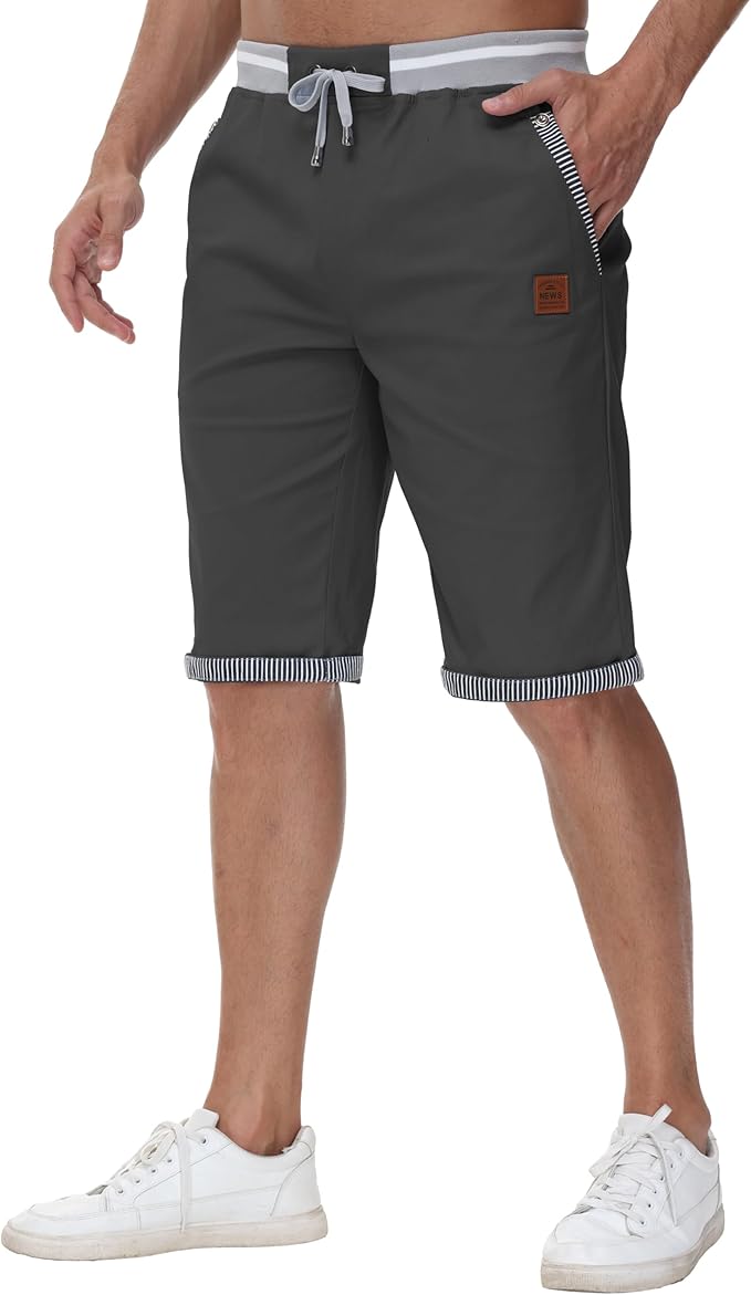 Short Cargo Homme Coton Été avec Poches - Djtnzdm – Image 6