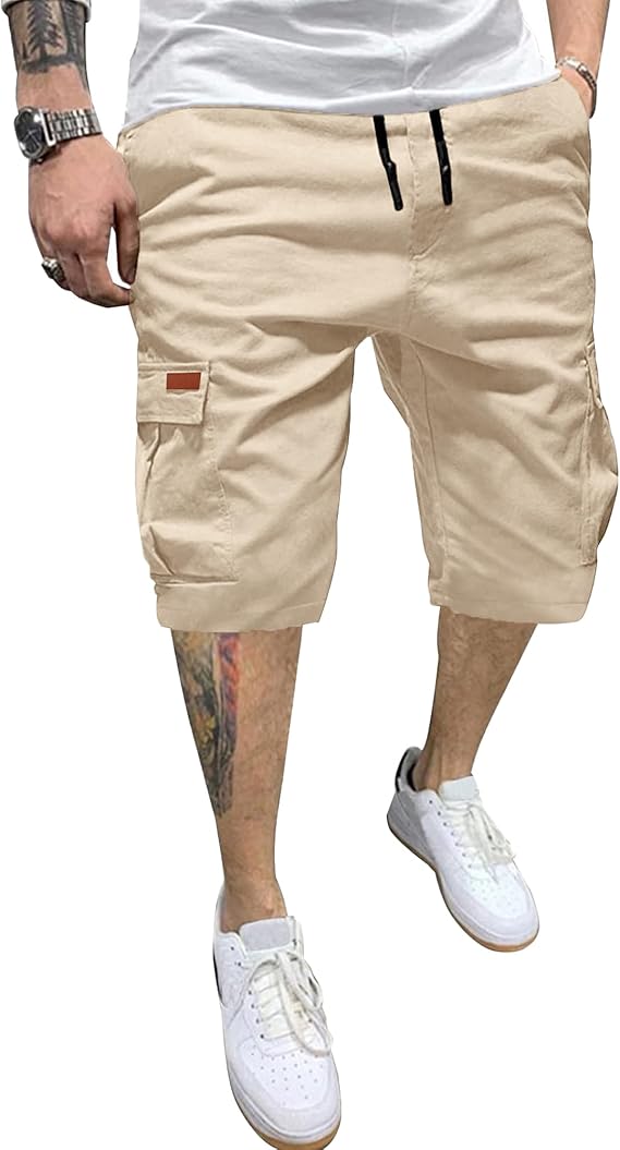 Short Cargo Homme – Bermuda Militaire Extérieur à Multi-Poches – YAOHUOLE – Image 2