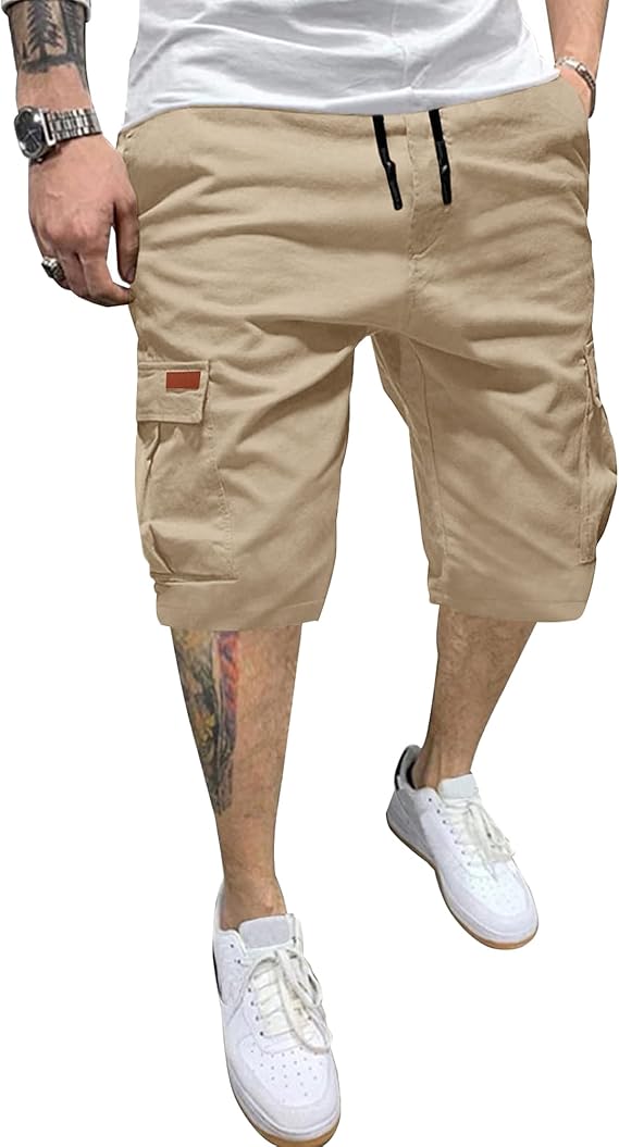 Short Cargo Homme – Bermuda Militaire Extérieur à Multi-Poches – YAOHUOLE – Image 4