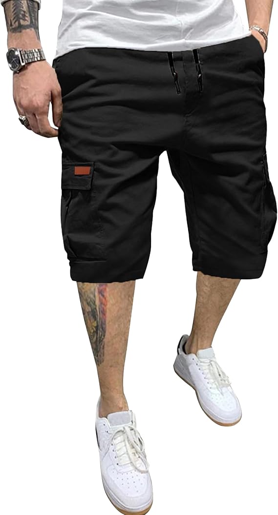 Short Cargo Homme – Bermuda Militaire Extérieur à Multi-Poches – YAOHUOLE – Image 5