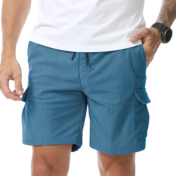 Short Homme Velours Côtelé Cargo Été - Suwangi – Image 4