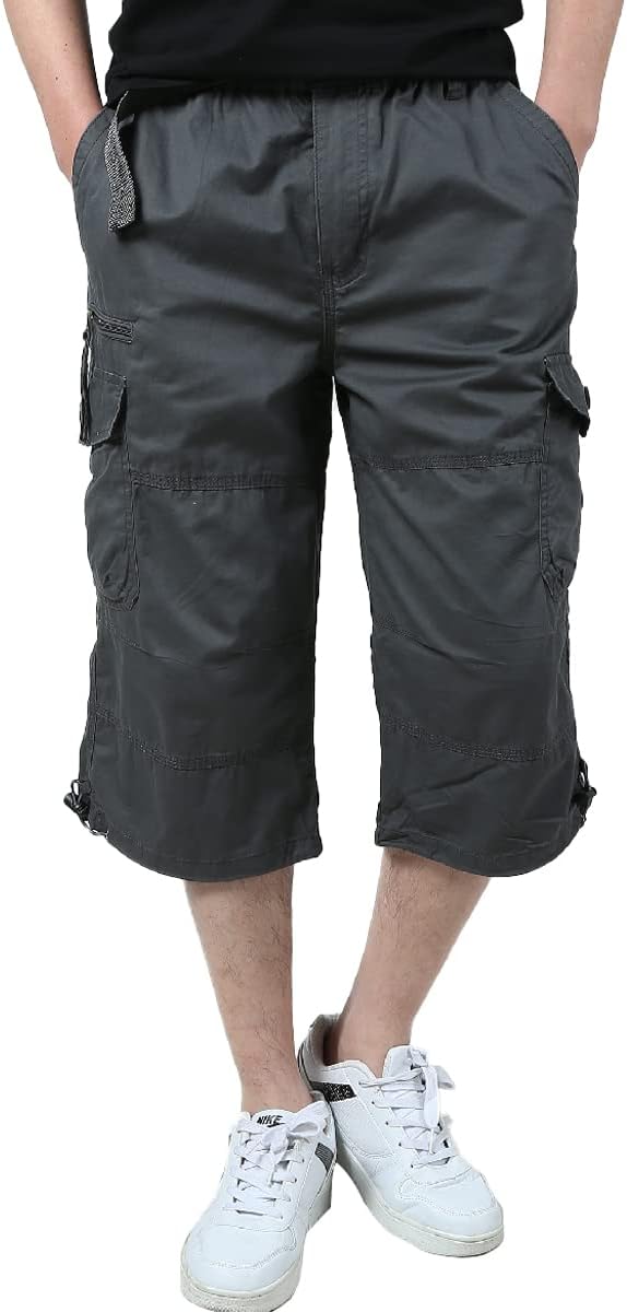 Short cargo homme Aotoyou – Taille élastique – Image 3