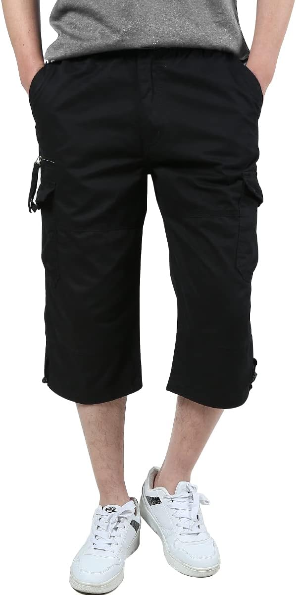 Short cargo homme Aotoyou – Taille élastique – Image 7