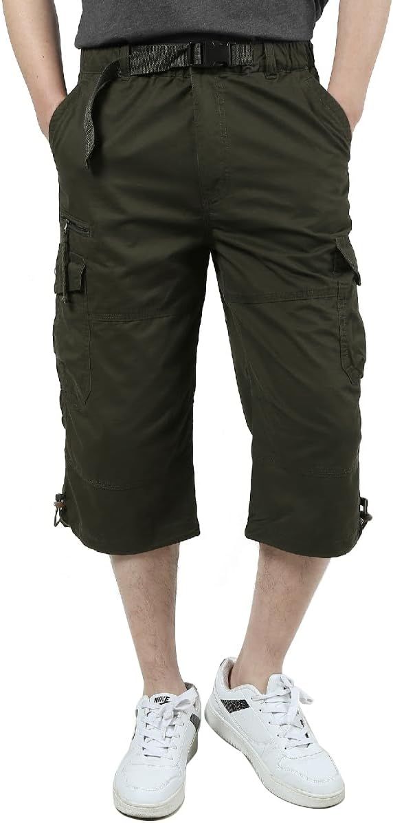 Short cargo homme Aotoyou – Taille élastique – Image 8