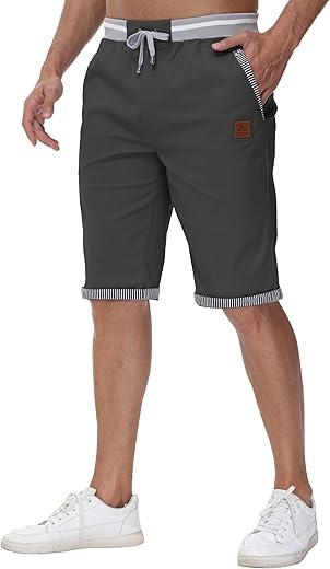 Short Cargo Homme Coton Été avec Poches – Djtnzdm