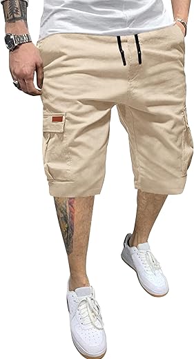 Short Cargo Homme – Bermuda Militaire Extérieur à Multi-Poches – YAOHUOLE