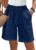 Short femme en lin été ORANDESIGNE – Bermuda taille haute