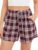 Short de Pyjama à Carreaux Femme en Coton  – Vlazom